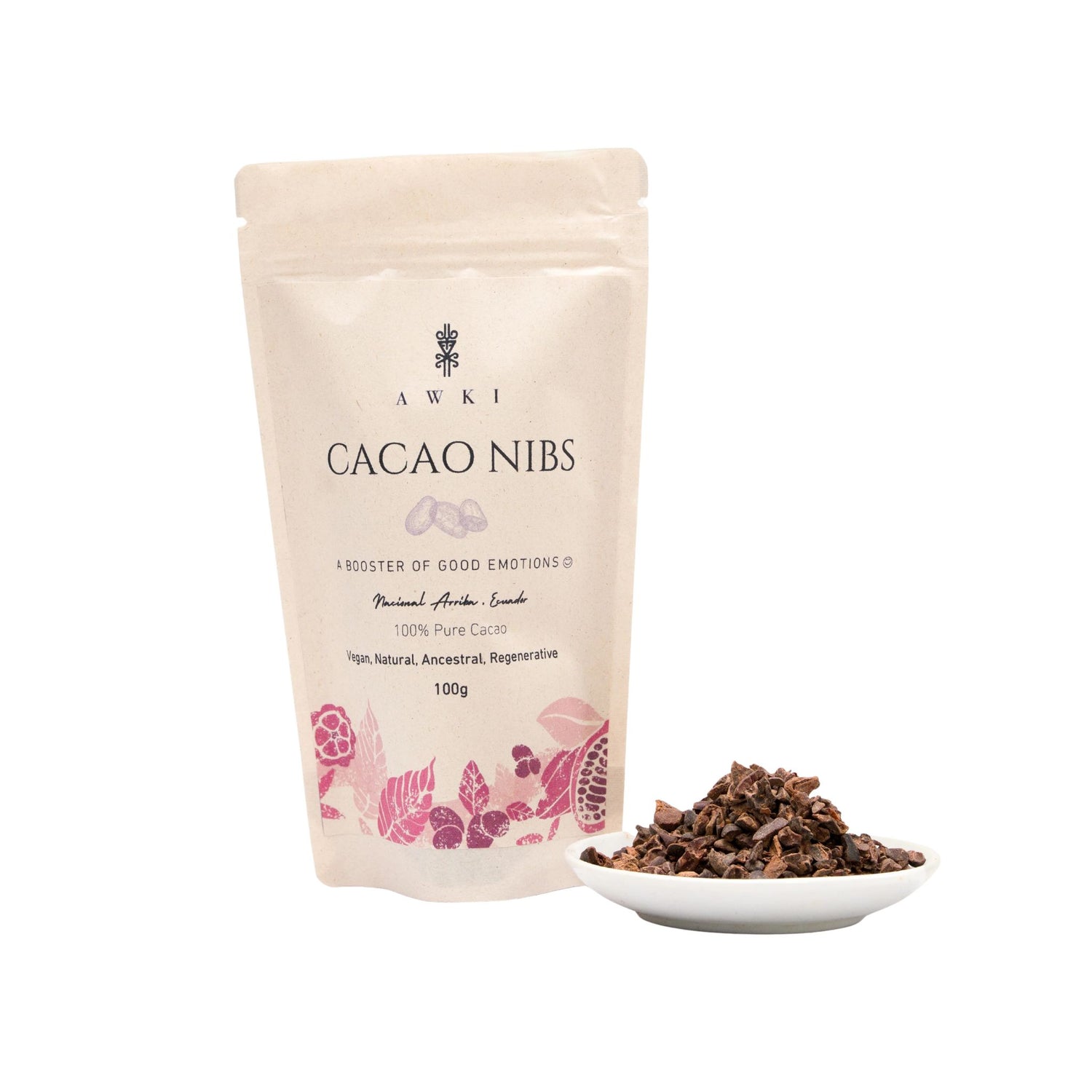 CRUNCHY CACAO NIBS 100% CACAO | 6-Pack (100g Each)