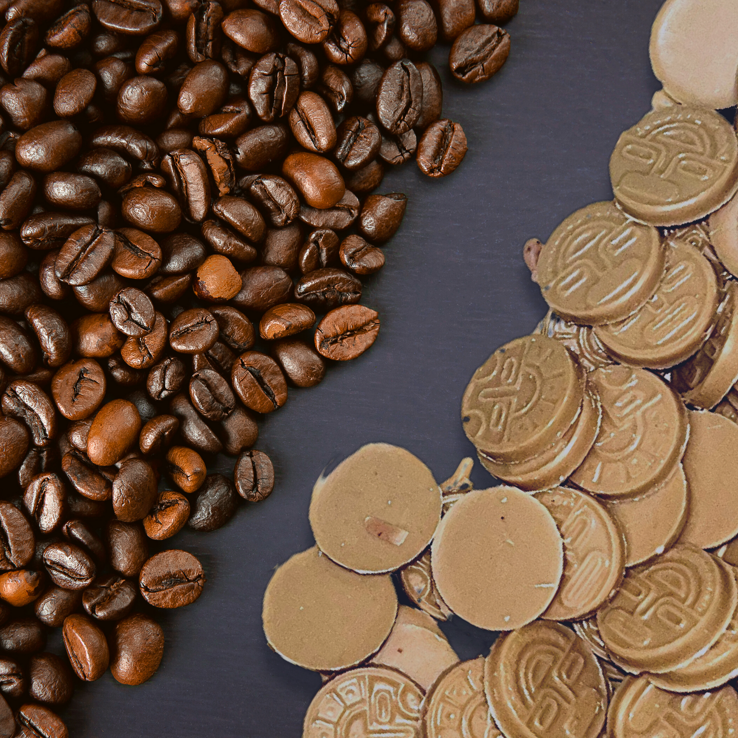DIVVY White Vegan Chocolate Coins with Coffee (3 packs)
