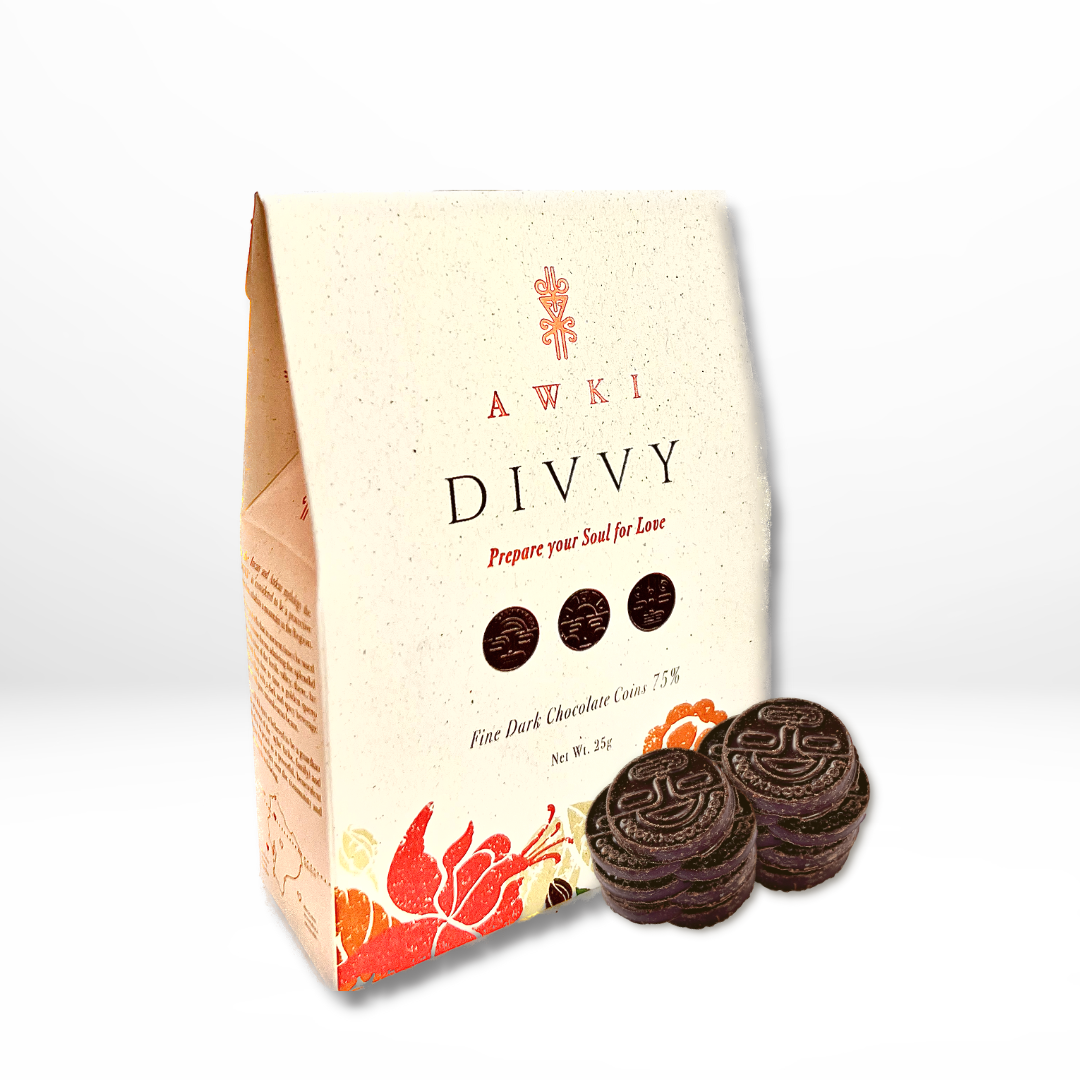 DIVVY Dark Chocolate Coins 75%  Small (3 packs)