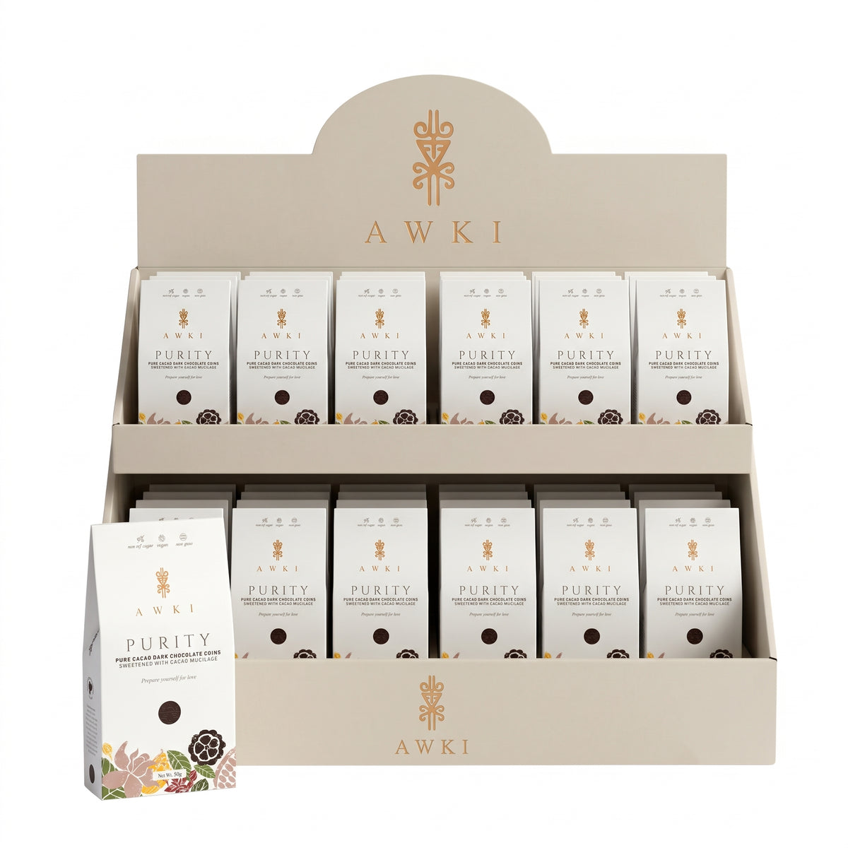 PURITY CHOCOLATE COINS 100% CACAO (50g Each)