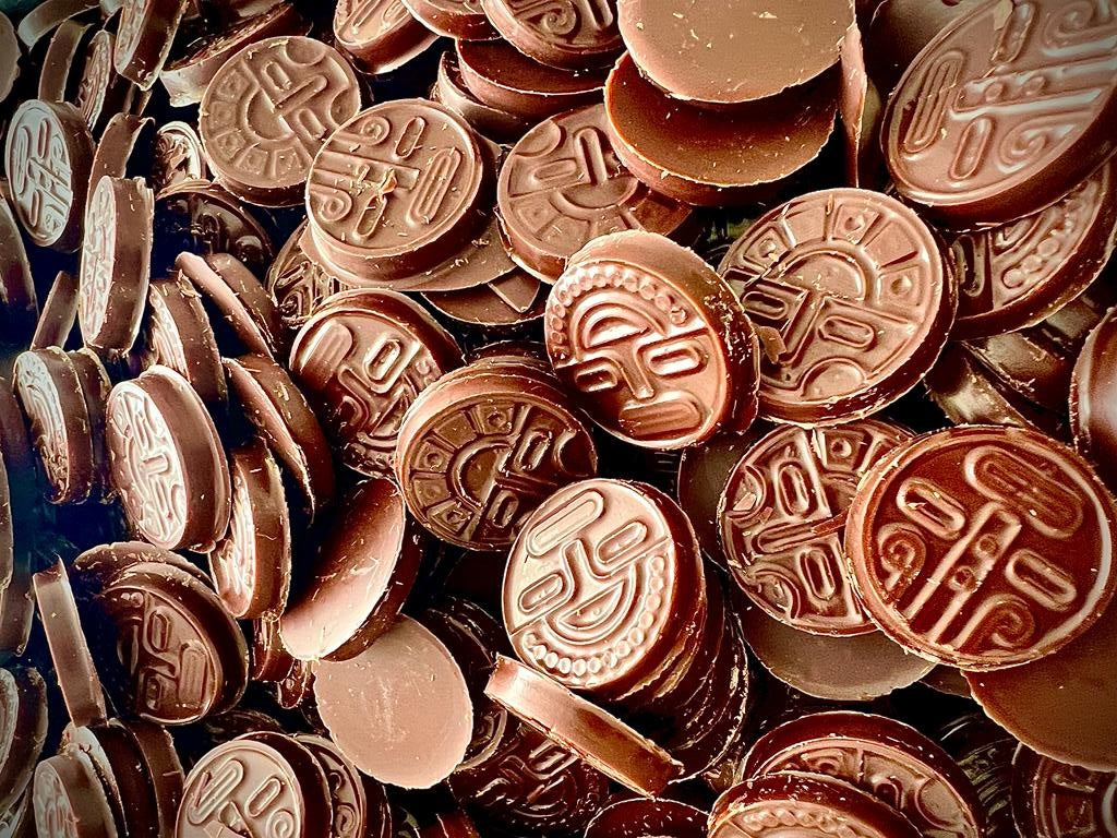 DIVVY Dark Chocolate Coins 75%  Small (3 packs)